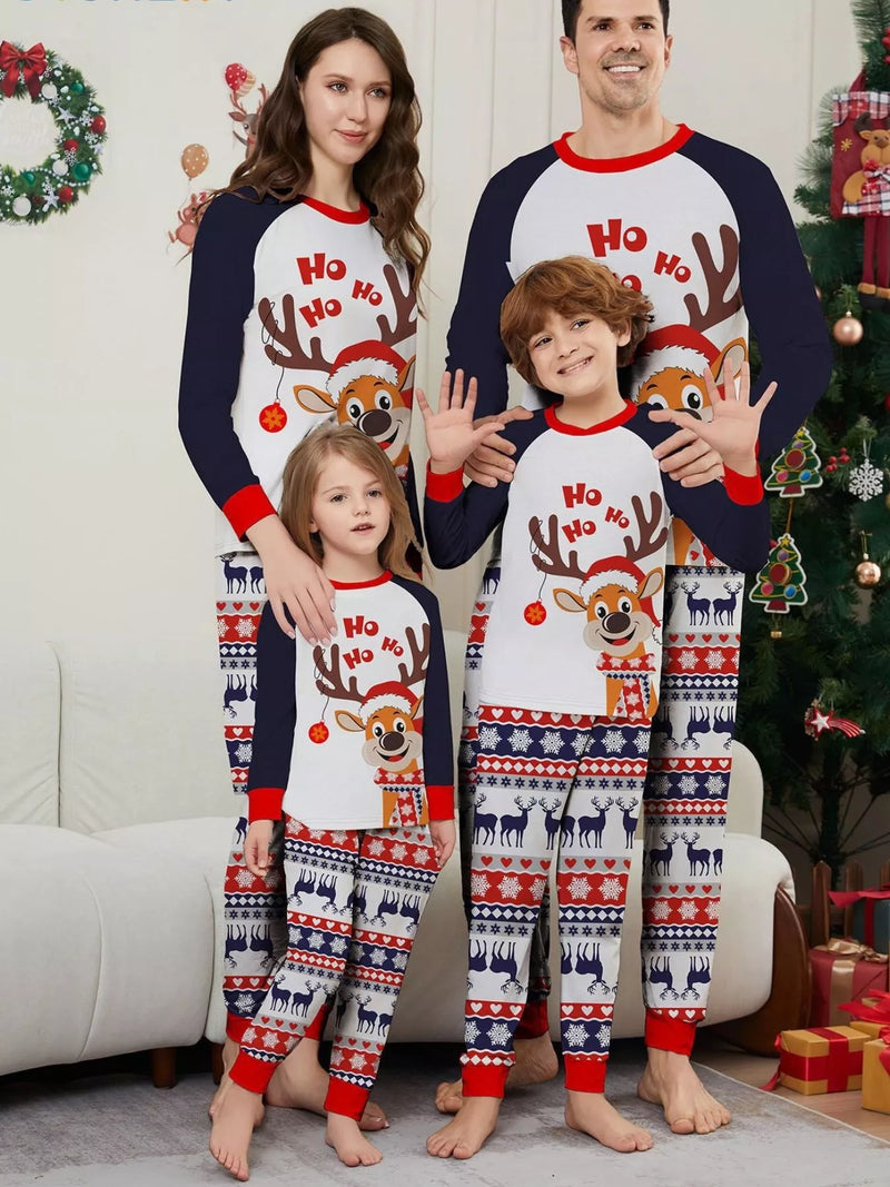 Reindeer Fair Isle Matching Family Christmas Pajama Set